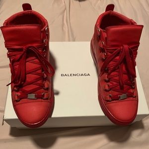 Balenciaga Leather Sneaker Rubber Sole Lipstick
